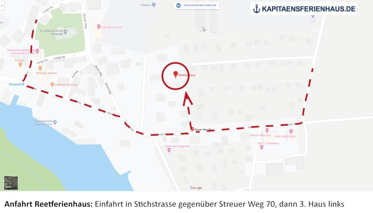 Reetferienhaus - Schaprode Hafen エクステリア 写真